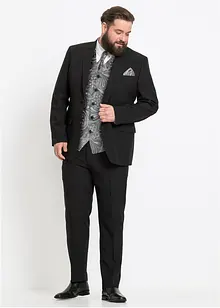 Dress med vest og plastron (sett i 5 deler), Regular Fit, bonprix