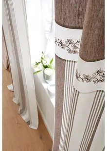 Gardin i økologisk bomull med stripemønster (1-pack), bonprix