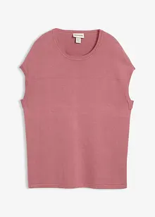 Finstrikket vest i myk viskosemiks, bonprix