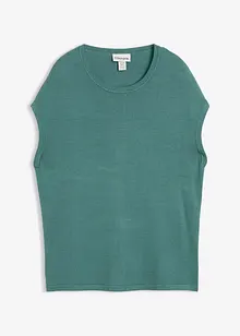 Finstrikket vest i myk viskosemiks, bonprix