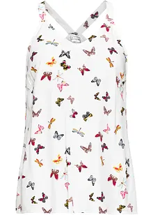 Ermeløs bluse i 100% viskose, bonprix