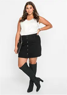 Denimskjørt med stretch, bonprix