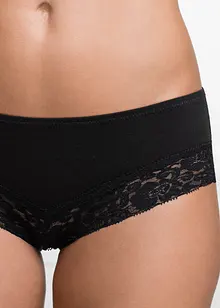Panty med blonder (4-pack), bonprix
