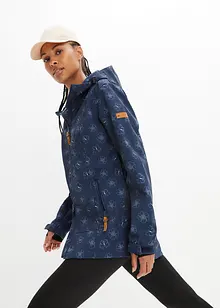 Vannavvisende softshelljakke  med blomstermønster, bonprix