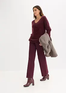 Lang, fluffy genser, bonprix