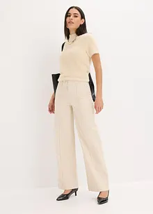 Twillbukse med biser og lomme med sydd kant, bonprix