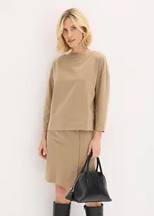 Tunika i formstabilt materiale med fiskebensmønster, bonprix