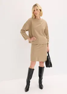 Tunika i formstabilt materiale med fiskebensmønster, bonprix