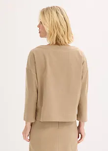 Tunika i formstabilt materiale med fiskebensmønster, bonprix