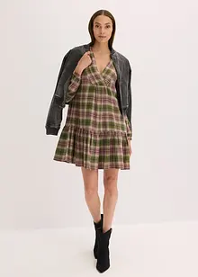 Minikjole i bomullsmiks, bonprix