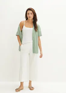 Legglang culotte i lin, bonprix