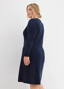 Strikkekjole i utsvingt modell, bonprix