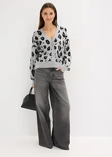 Mønstret cardigan, bonprix