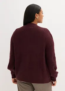 Cardigan med flettemønster, bonprix