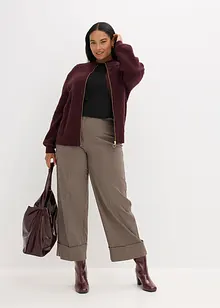 Cardigan med flettemønster, bonprix