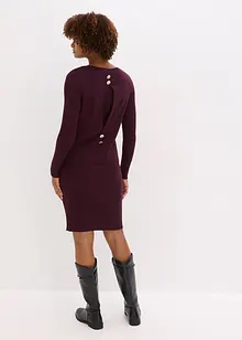 Strikket kjole med vest, 2-delt sett, bonprix