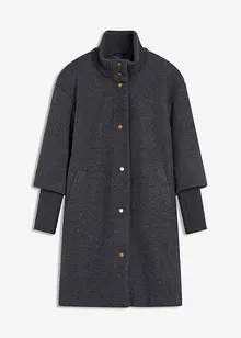 Kort kåpe i ullstil, bonprix