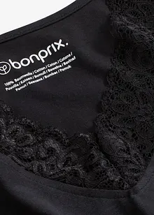 Pyjamas med delikat blonde, bonprix