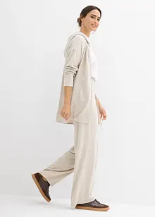 Finstrikket cardigan i lett viskosemiks, bonprix