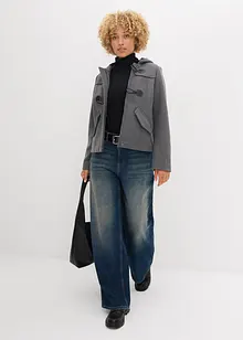 Duffeljakke i ullstil, bonprix