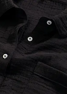 Loungewear-skjorte i musselin, oversized, bonprix