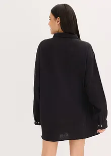 Loungewear-skjorte i musselin, oversized, bonprix