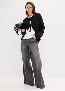 Strikkejakke i bomullsmiks, bonprix