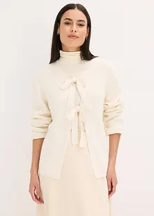 Strikkejakke i bomullsmiks, bonprix