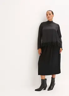 Jerseyskjørt i lett viskosemiks, bonprix