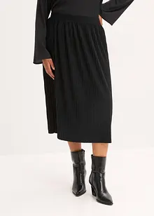 Jerseyskjørt i lett viskosemiks, bonprix