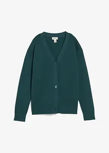 Cardigan i formstabil ribbestrikk, bonprix