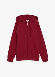 Lang sweatshirt med glidelås, bonprix