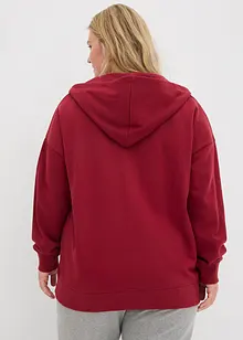 Lang sweatshirt med glidelås, bonprix