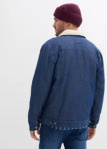 Denimjakke med pilefôr, bonprix