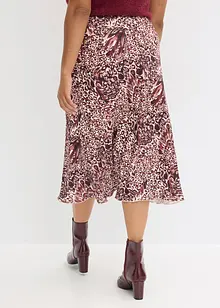 Satengskjørt med struktur, bonprix