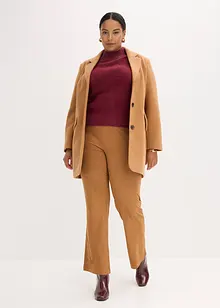 Flared bukse i imitert skinn, bonprix