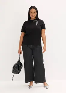 Topp med strass-applikasjon, bonprix