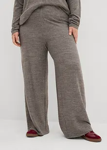 Vid bukse i strikket materiale, bonprix