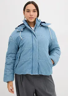 Vattert jakke i denim, bonprix