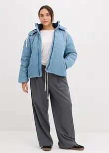 Vattert jakke i denim, bonprix