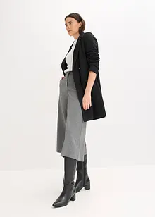 Genser med halvlange ermer, paljetter og glansgarn, bonprix