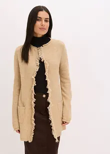 Kort strikkekåpe med paljetter og glansgarn, bonprix