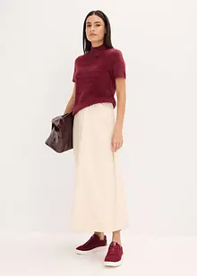 Maxiskjørt i strukturmateriale, bonprix