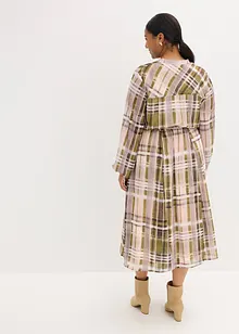 Chiffonkjole med knytebånd, bonprix