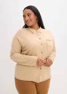 Finstrikket skjorte, bonprix