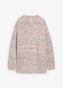 Oversized genser i noppegarn, bonprix