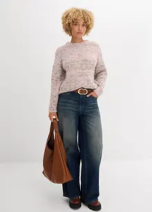 Oversized genser i noppegarn, bonprix