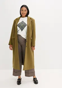 Kortermet topp med paljetter og print, bonprix