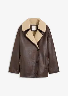 Jakke i imitert lammeskinn, bonprix