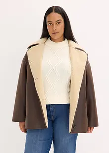 Jakke i imitert lammeskinn, bonprix